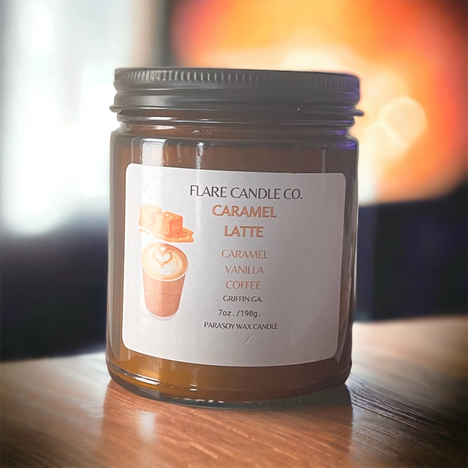 7 oz. Amber Glass Vessel (Caramel Latte)